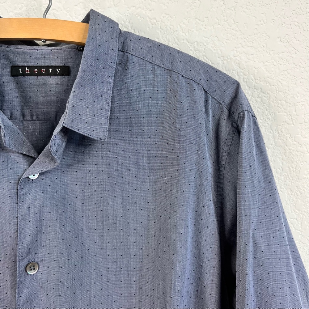 Theory Dotted Stephan Fieldspar Button Down Shirt - image 2